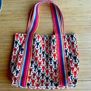 Bungalow 360 Lobster Print Tote Bag